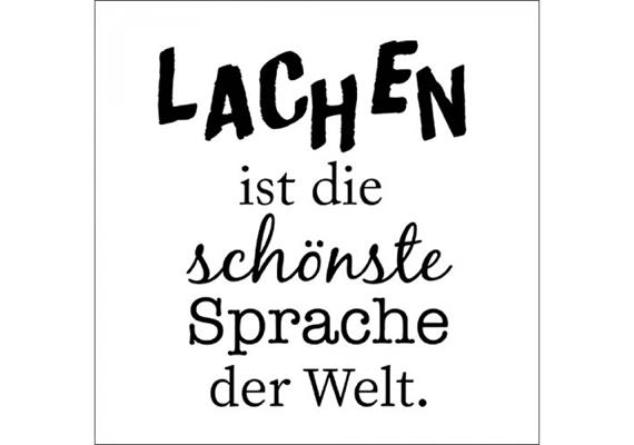 Ambiente Servietten Lachen ist die schönste Sprach