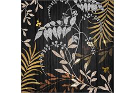 Ambiente Servietten luxury leaves black