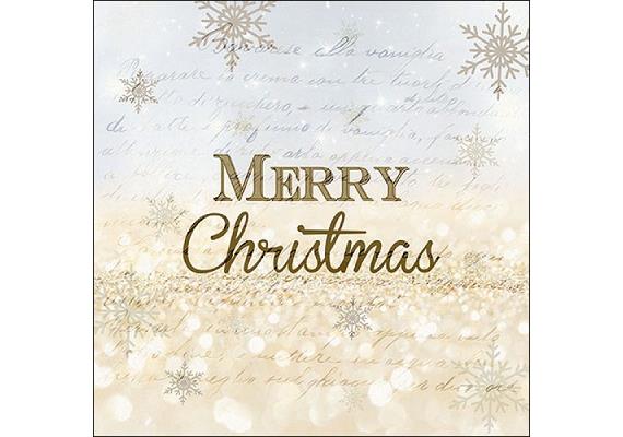 Ambiente Servietten Merry Christmas gold
