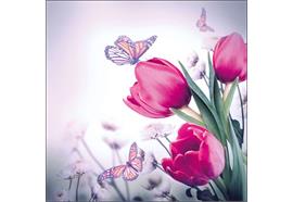 Ambiente Servietten Schmetterling und Tulpen