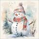 Ambiente Servietten Schneemann