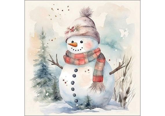 Ambiente Servietten Schneemann