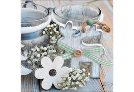 Ambiente Servietten White Wooden Items