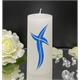 Firmung/Kommunion Kreuz blau/silber