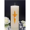 Firmung/Kommunion Kreuz orange/gold mit Taube