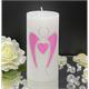 Firmung/Kommunion mit Engel rosa/silber