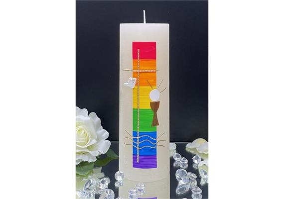 Firmung/Kommunion Regenbogen Kreuz Taube Kelch