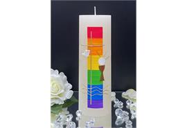 Firmung/Kommunion Regenbogen Kreuz Taube Kelch