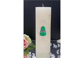 Geburtstagskerze Junge mit Flügel, Herz und Kreuz