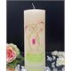 Geburtstagskerze mit Hase und Blume