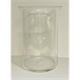 Grab-Glas weiss D: 75 mm H: 122 mm