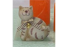 Katze liegend Kopf links L: 100 mm H: 110 mm