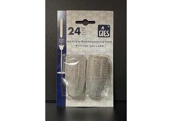 Kerzen-Passmanschetten 24 Stück D: 30 mm H: 27 mm