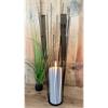 Kerzenhalter (Besen) schwarz D: 80 mm H: 490 mm