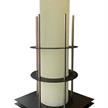 Kerzenhalter für Kerzen mit D:80mm schwarz | Bild 3