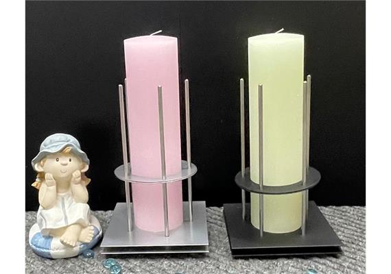Kerzenhalter für Kerzen mit D:80mm silber