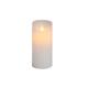 LED Echtwachskerze weiss D: 75 mm H: 150 mm