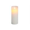 LED Echtwachskerze weiss D: 75 mm H: 200 mm