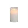 LED Echtwachskerze weiss D: 90 mm H: 180 mm