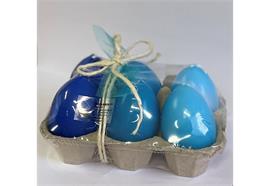 Ostereier Set blau D: 60 mm H: 45 mm
