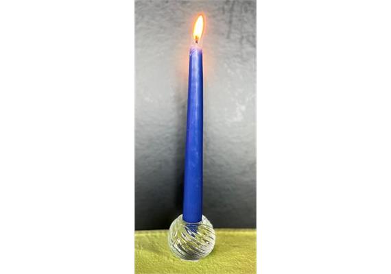 Spitzkerzenhalter Glas Kugel D:50 mm H:35 mm