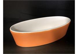 Steingut-oval L: 210 mm B: 90 mm
