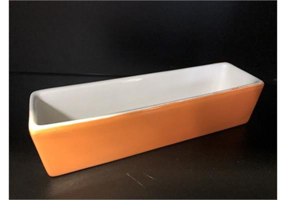 Steingut-rechteckig L: 210 mm B: 60 mm orange