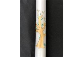 Taufkerze Baum gold