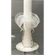 Taufkerze Stoff-Manschette mit Rand gold