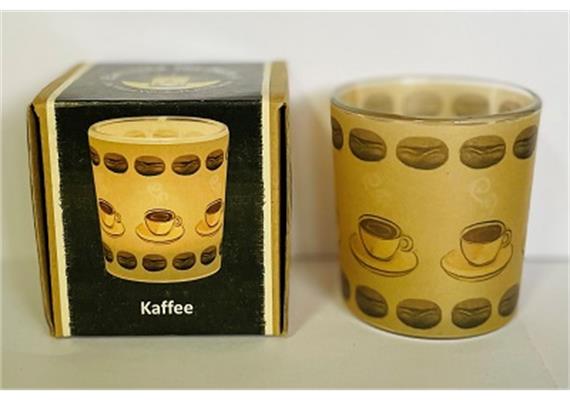 Teelichtglas Kaffee D: 60 mm H: 65 mm