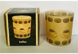 Teelichtglas Kaffee D: 60 mm H: 65 mm