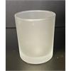 Teelichtglas matt, Innen glatt D: 74 mm H: 86 mm