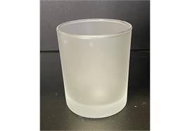 Teelichtglas matt, Innen glatt D: 74 mm H: 86 mm