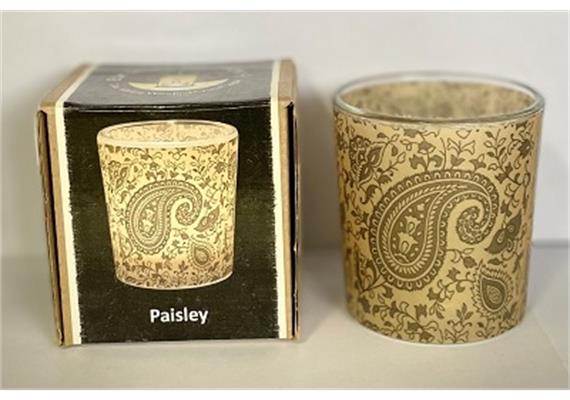 Teelichtglas Paisley D: 60 mm H: 65 mm