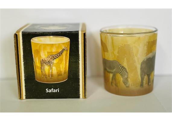 Teelichtglas Safari D: 60 mm H: 65 mm