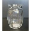 Teelichtglas sweet gestreift D: 75 mm H: 120 mm