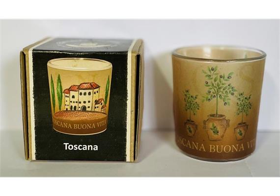 Teelichtglas Toscana D: 60 mm H: 65 mm