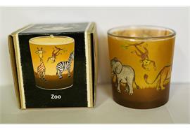 Teelichtglas Zoo D: 60 mm H: 65 mm